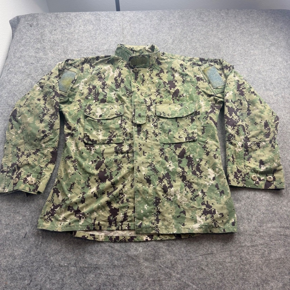 US Navy NWU Type III Blouse Mens 39 Regular Digital Camo Seals shirt Jacket
